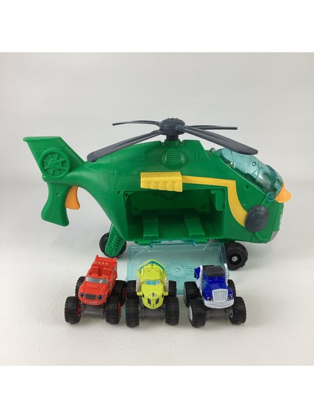 Blaze Monster Machines Copter Transport Vehicle Zeg Crusher Helicopter Mattel